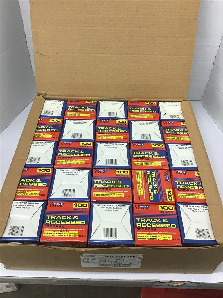 Feit electric 100BR25-130 Incandescent Bulbs 100 Watts Flood Light 130 volts