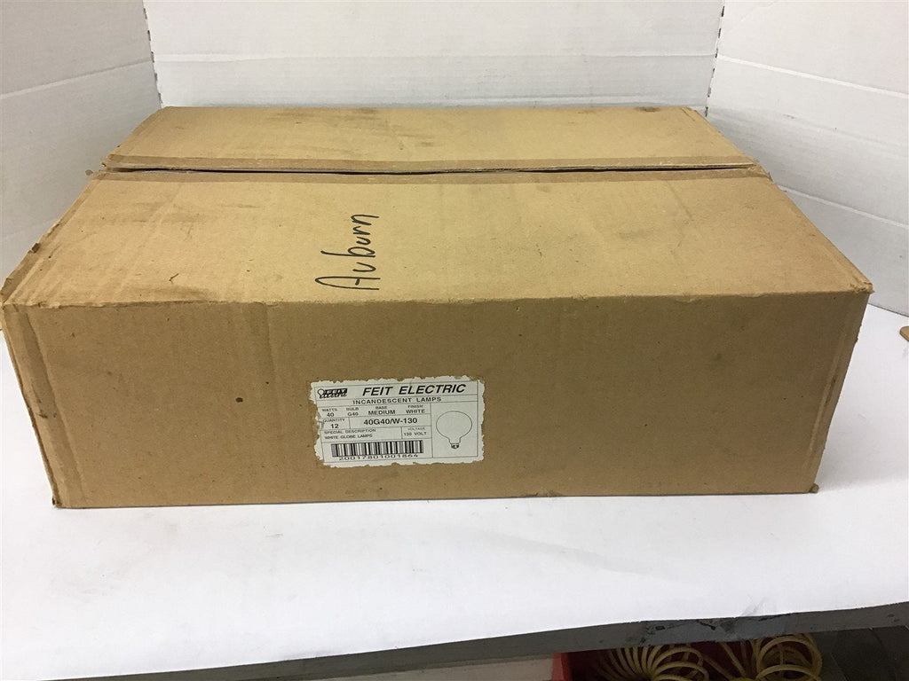 Feit 40G40/W-130 Medium Base Globe Light Bulbs 40 Watts