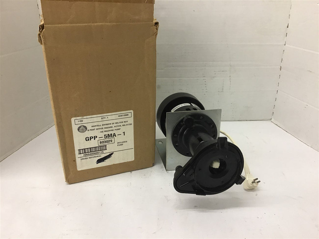 Hartell GPP-5MA-1 Ice Machine 115 Volts 1/40 HP 3000 Rpm