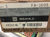 Square D FA-100S Circuit Breaker Enclosure 15-100 Amp 600 Vac
