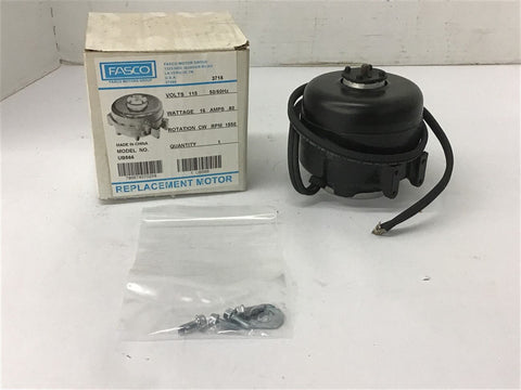 Fasco UB566 16 Watts AC Motor 115 volts 1550 Rpm .80 Amps