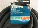 LDR Discharge Hose 10 FT 7/8" ID 1 1/4" OD 125 PSI