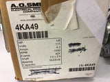 A.O. Smith 4KA49 1/8 Hp Motor 115 Volts 4.2 Amps 42Y Frame