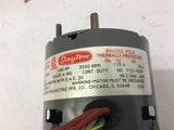 Dayton 3M893 1/60 HP Air Over Motor 3000 Rpm 115 Volts Single Phase