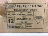 Feit Electric Incandescent Light Bulbs 65PARFL1 Flood 65W 120V Lot of 12