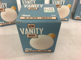 Vanity G-25 Light Bulbs White 60W Standard base Lot of 7