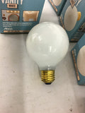 Vanity G-25 Light Bulbs White 60W Standard base Lot of 7