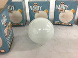 Vanity G-25 Light Bulbs White 60W Standard base Lot of 7