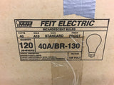 Feit Electric 40A/BR-130 Incandescent Light Bulbs 40W Frost Lot of 30-4 Packs
