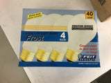 Feit Electric 40A/BR-130 Incandescent Light Bulbs 40W Frost Lot of 30-4 Packs