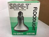 SAFE-T 75R30 Indoor Reflector FloodLights 75Watt Satin Lot of 12