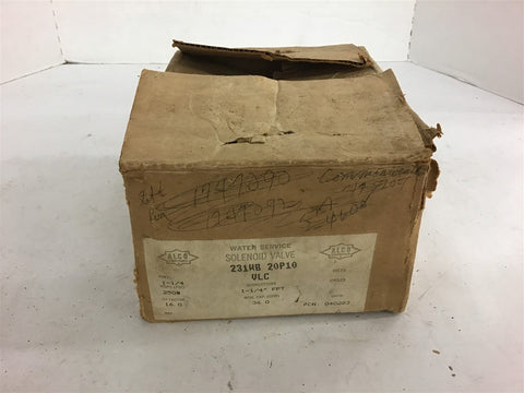 ALCO 231WB 20P10 Water Service Solenoid Valve 1 1/4" FPT 36.0