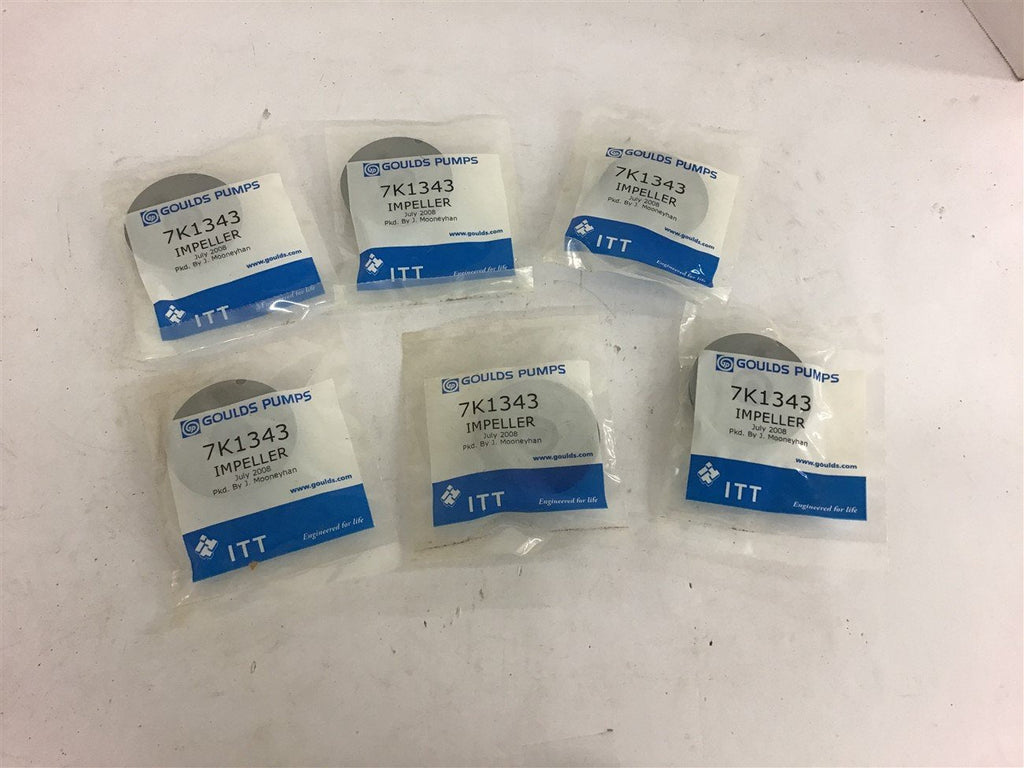 Goulds Pumps Impeller 7K1343 Lot of 6