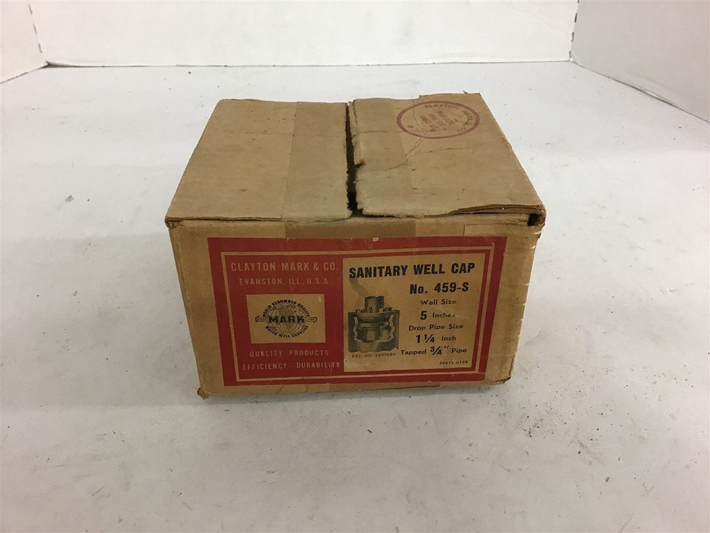 Clayton Mark and Co. Sanitary Well Cap No. 459-S Size 5 inches