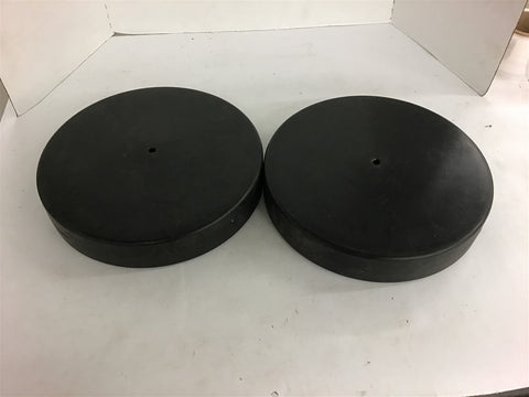 2 Black Plastic Floating Panels