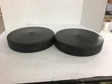 2 Black Plastic Floating Panels