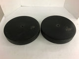 2 Black Plastic Floating Panels