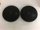 2 Black Plastic Floating Panels