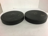 2 Black Plastic Floating Panels