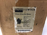 Dayton 3M582B Fan Motor 1/15 HP 1050 Rpm 115 Volts Single Phase 42YZ Frame