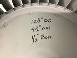 Blower Wheel 12-1/2" OD 1/2" Bore 9 1/2" AOL