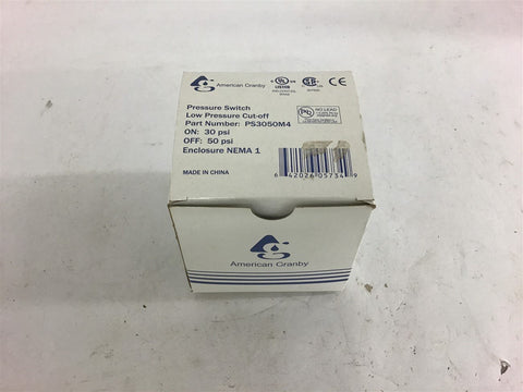 American Granby PS3050M4 Low Pressure Cut-Off 30 PSI On 50 PSI Off