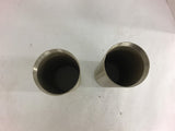 Fine Threaded Metal Pipes Lot of 2