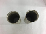 Fine Threaded Metal Pipes Lot of 2