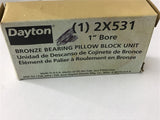 Dayton 2X531 Pillow Block Bearing 1" Bore Bearing