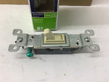 Leviton 1451-21S ivory Light Switch Single Pole 15A 120 Volts Lot of 8