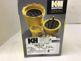 KH 9650DF Plug-Flip Seal Yellow Rubber 60 Amp 250 V 2P 3 Wire