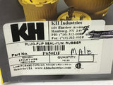 KH 9650DF Plug-Flip Seal Yellow Rubber 60 Amp 250 V 2P 3 Wire