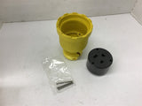 KH C650DF Connector Flip Seal Yellow Rubber 60 Amp 250V 2P 3 Wire