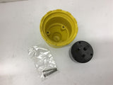 KH C650DF Connector Flip Seal Yellow Rubber 60 Amp 250V 2P 3 Wire
