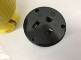 KH C650DF Connector Flip Seal Yellow Rubber 60 Amp 250V 2P 3 Wire