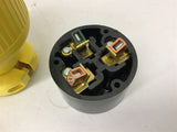 KH C650DF Connector Flip Seal Yellow Rubber 60 Amp 250V 2P 3 Wire