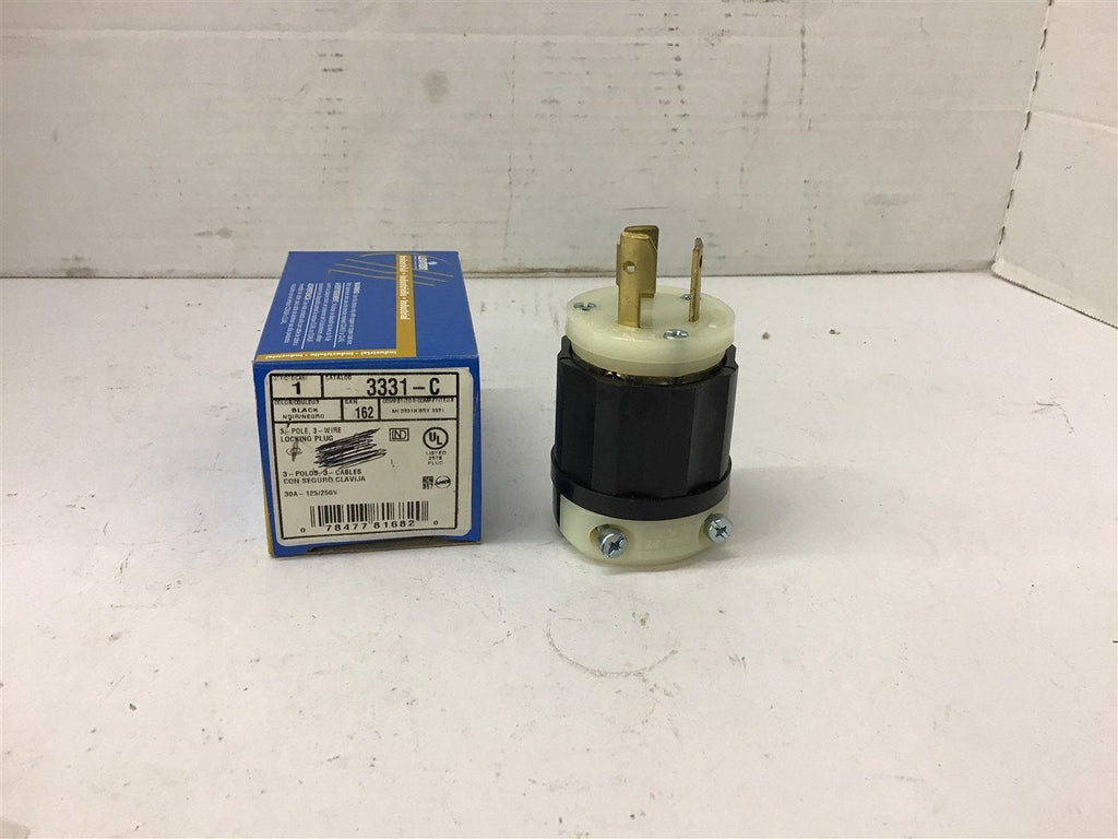 Leviton 3331-C 30 Amp 125/250 Volt Locking Plug