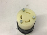 Leviton 3333 3-Pole 3-Wire Locking Connector Black