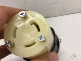 Leviton 3333 3-Pole 3-Wire Locking Connector Black