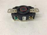 Leviton 2730 3 Phase 3 Pole 4 Wire Single Locking Receptacle 30A 480V Black