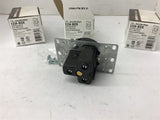 Cooper Wire Device 1234-Box Flush Receptacle 30 Amp 250 volt Lot of 3