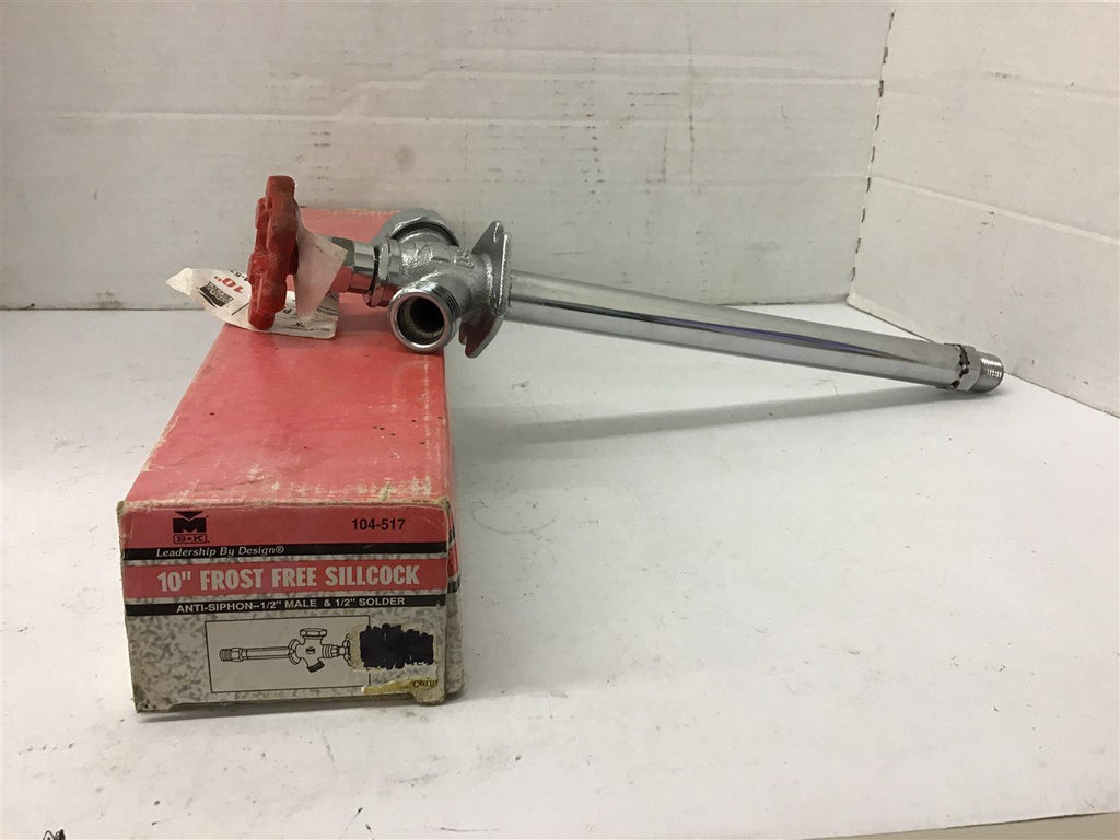 B&K 104-517 10" Frost Free Sillcock Anti-Siphon 1/2" Male & 1/2" Solder