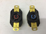 Hubbell 2430A Twist-Lock Receptacle 3 Pole 4 Wire Locking 20 Amp 480 V Lot of 2