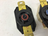 Hubbell 2430A Twist-Lock Receptacle 3 Pole 4 Wire Locking 20 Amp 480 V Lot of 2