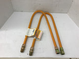 Global Pipe EFGC-038-YE-1011-36 Easyflex Stainless Steel Gas Appliance Connector