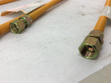 Easyflex EFGC-014-YE-1313-48 Stainless Steel Gas Appliance Connectors Lot of 2