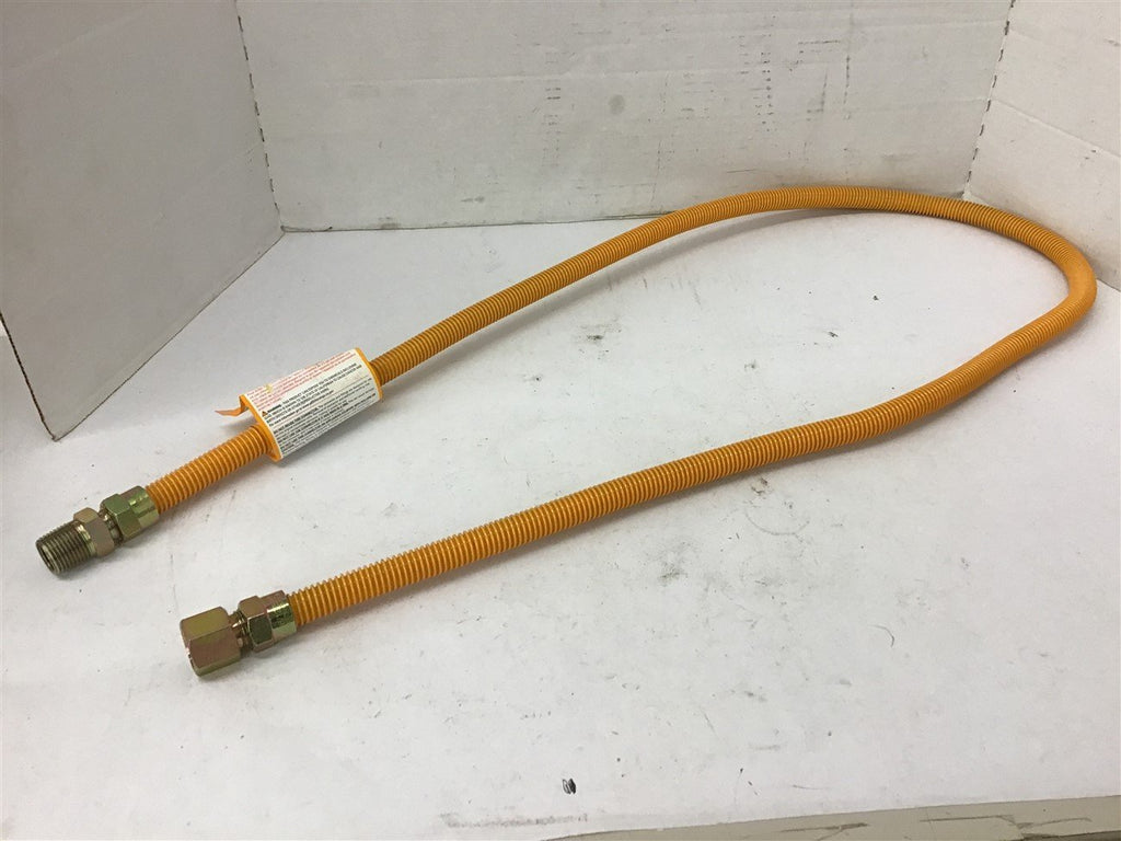Easyflex EFGC-038-YE-1011-60 Stainless Steel Appliance Gas Connectors 1/2" OD
