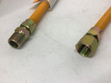 Easyflex EFGC-038-YE-1011-60 Stainless Steel Appliance Gas Connectors 1/2" OD
