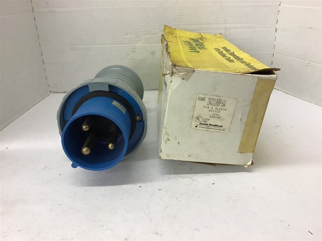 Woodhead DW3100P6W Pin & Sleeve Device 100 amp