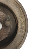 Browning 2BK55H Pulley 2 Groove has H Bushing 1" Bore B width Belt